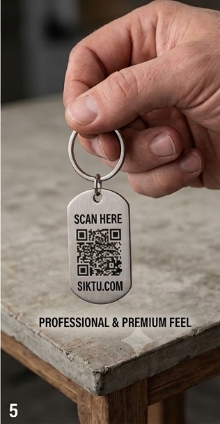 Siktu-QR Metal Keychain - premium feel